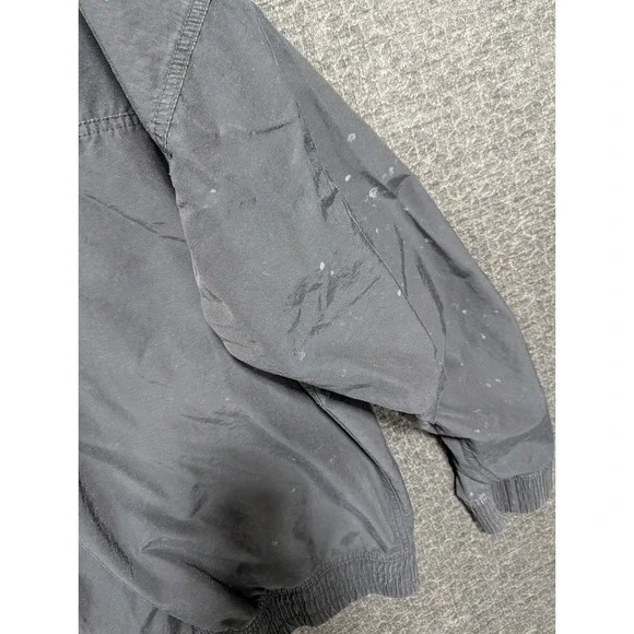 Vintage Jordan Mens XL Quarter Zip Windbreaker Pullover Black Embroidered Logo - Picture 2 of 10